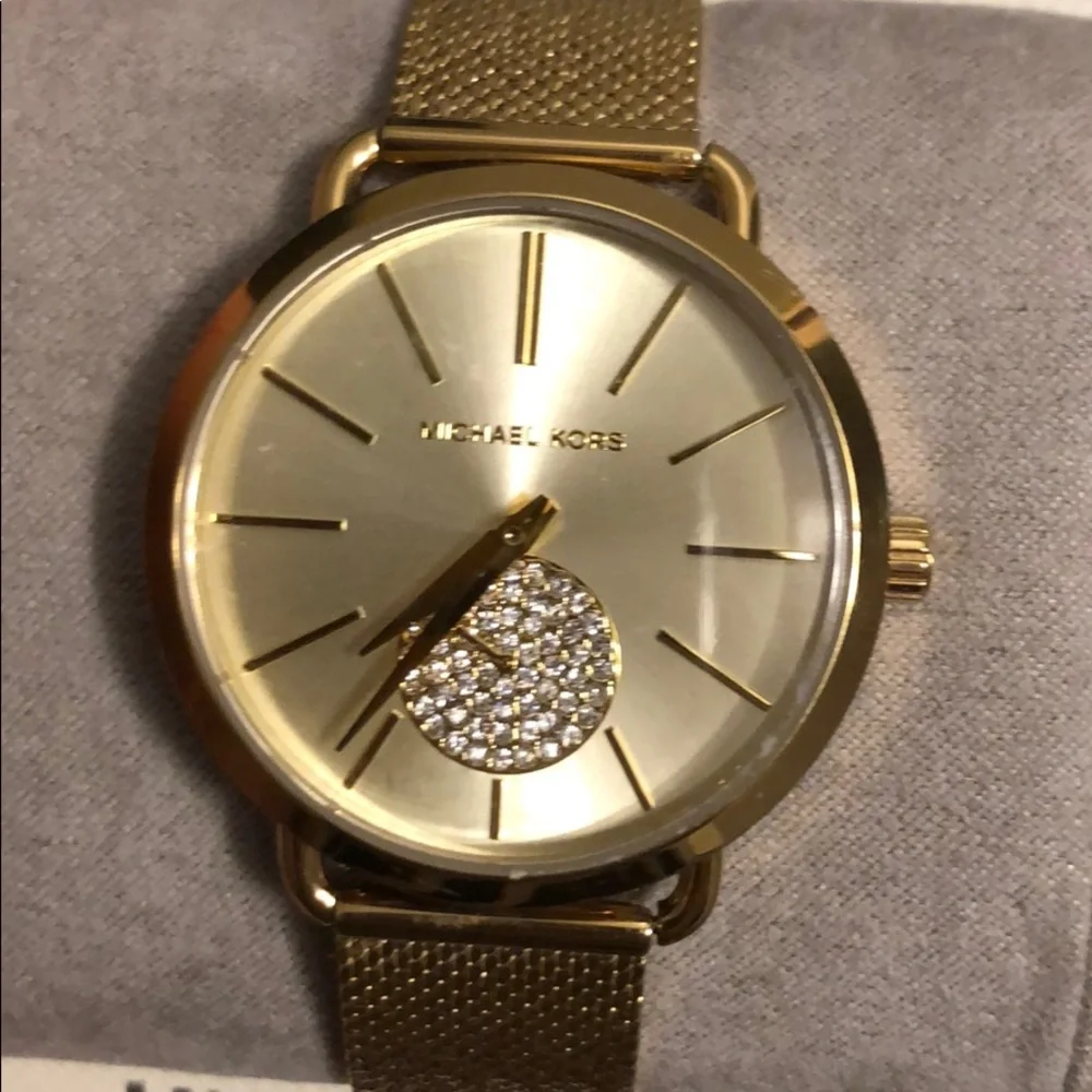 Authentic Michael Kors Portia mesh bracelet watch